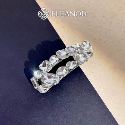 Kẹp tóc nữ Eleanor Accessories thiết kế đính đá lấp lánh kẹp tóc mái phụ kiện tóc 10070