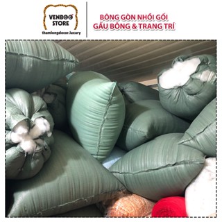☁️ [1KG] BÔNG GÒN SẠCH nhồi Gối | Gòn nhồi Thú Bông | Bông làm Đám Mây Decor | Bó Hoa Gấu Bông Baby Three Móc Khóa Len