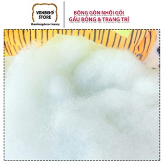 ❄ BÔNG GÒN nhồi Gối Gấu Bông Ghế Lười | Bông giả tuyết decor Cây Thông Noel | Gòn nhồi gấu Baby Three Doll móc khóa len