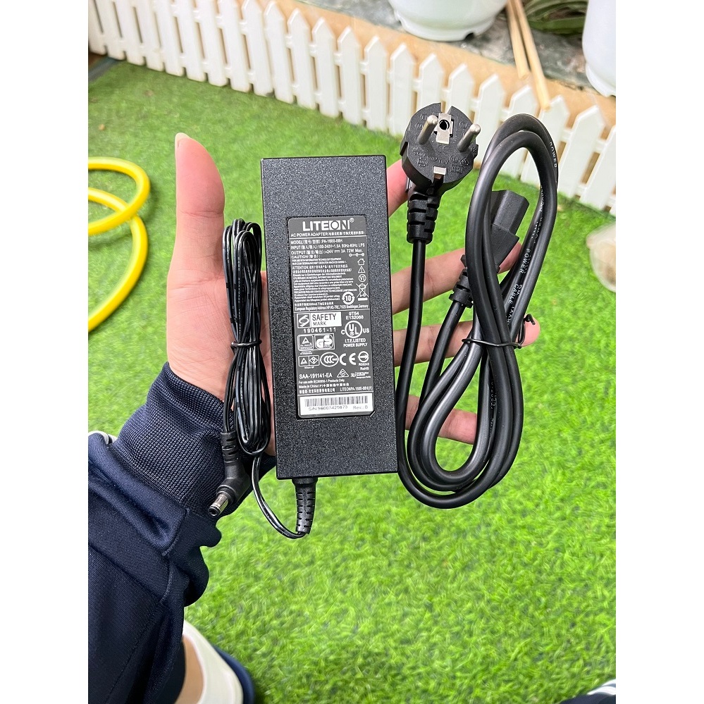 BỘ NGUỒN DC 24V 3A CHÍNH HÃNG CHÂN CẮM 5.5mm