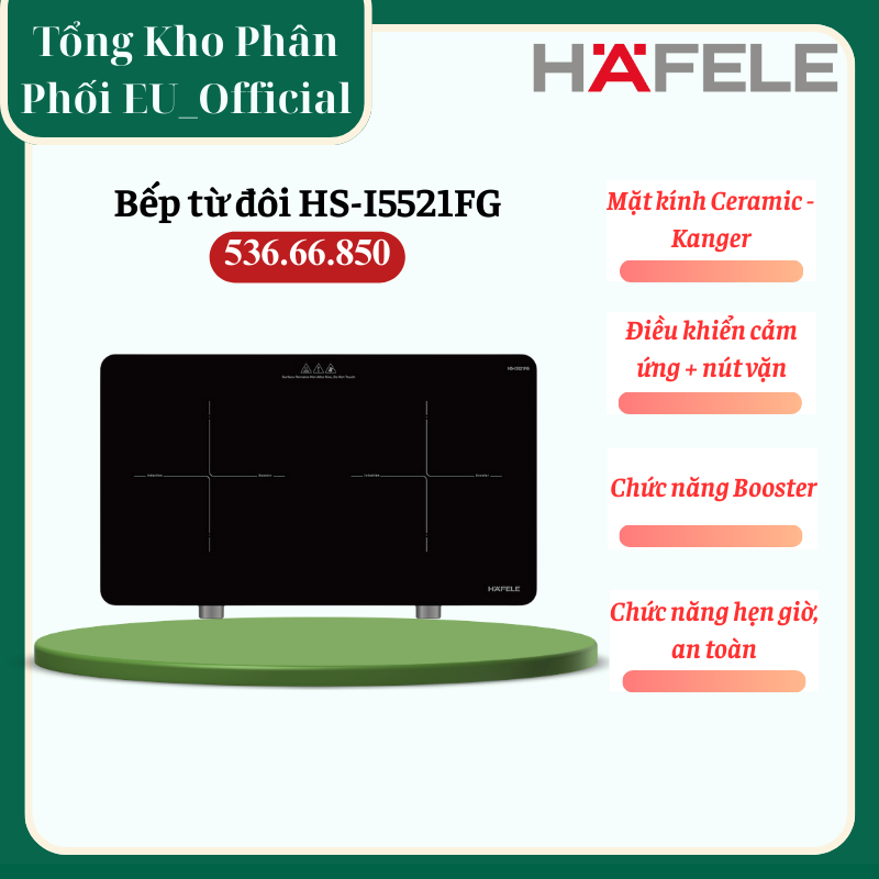 Bếp từ đôi thông minh Hafele HS-I5521FG 536.66.850 - TKEU