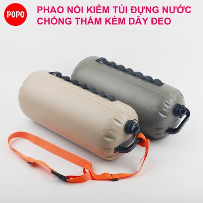 Phao nổi bơi sông, bơi biển LV82 kiêm túi đựng nước đa năng ngoài trời chống thấm, trọng lượng 10kg