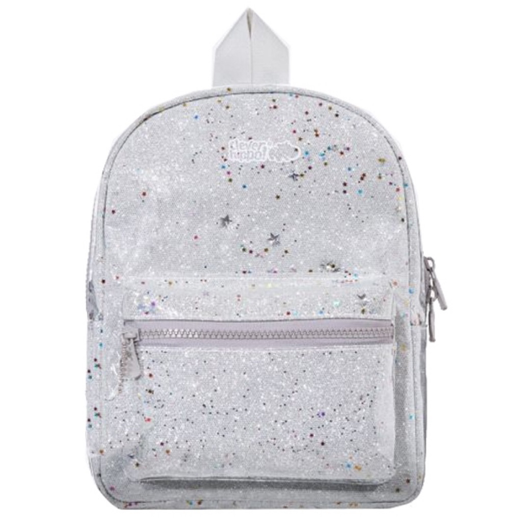 BA LÔ MINI CLEVER HIPPO BH2102 SPARKLE BẠC