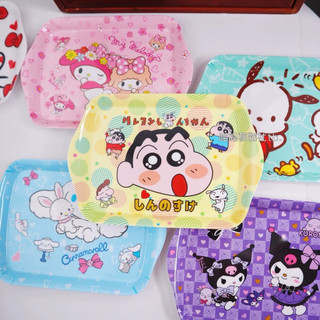 🌸𝐓𝐀̣̆𝐍𝐆 𝐐𝐔𝐀̀🌸 Dĩa hình chữ nhật Doremon Hello Kitty - Kuromi - Melody - Cinnamoroll - Doraemon