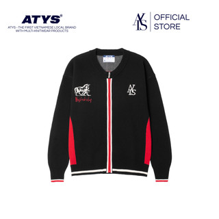 Áo ATYS® "MUSTANG" ROUND NECK ZIPPER KNIT JACKET
