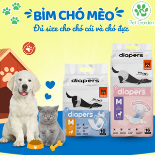 Bỉm chó mèo FOFOS dùng 1 lần đủ size chống tè bậy cho chó đực chó cái đi vệ sinh sạch sẽ