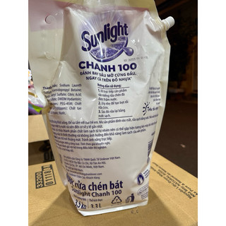 Nước Rửa Chén Sunlight Chanh 3.5kg ( Túi Khủng )