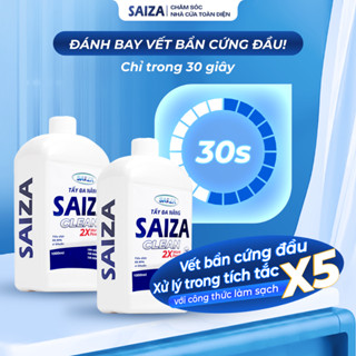 Combo 2 chai tẩy đa năng SAIZA 1000ml – Làm sạch mảng bám, vệ sinh toilet, khử mùi, diệt khuẩn 99.9%