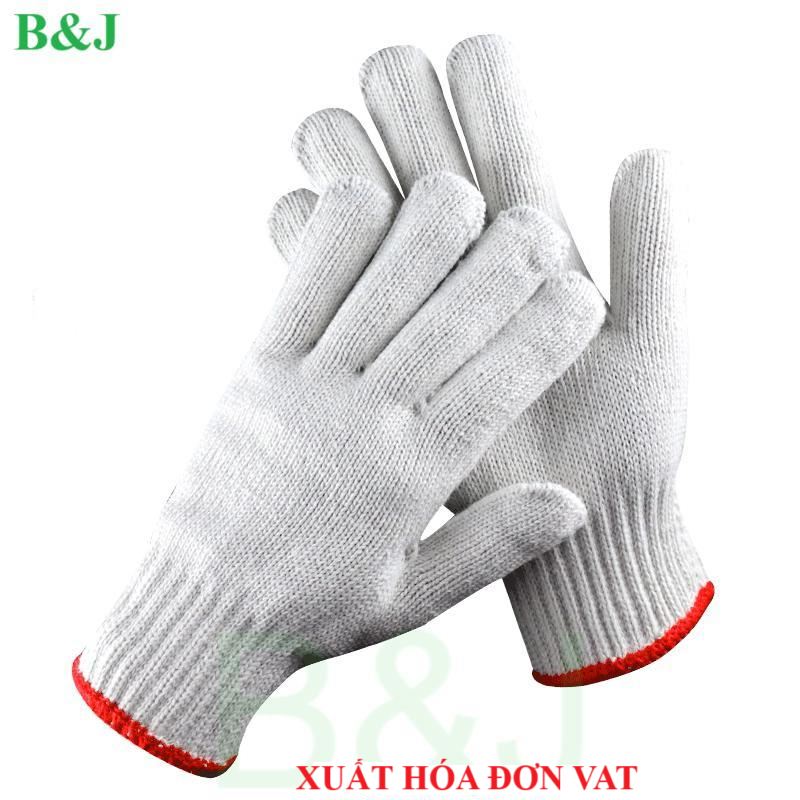 Combo 10 Đôi Găng Tay Sợi Ngà - Găng Tay Sợi Poly Bảo Hộ Lao Động