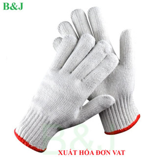 Combo 10 Đôi Găng Tay Sợi Ngà - Găng Tay Sợi Poly Bảo Hộ Lao Động