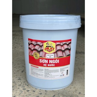 Sơn ngói hệ nước Okay 1Kg - độ bóng cao, nhanh khô, bền màu