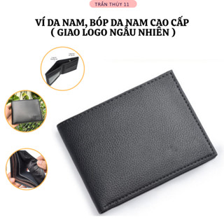 [ví]  Ví da nam chất đẹp nhiều ngăn đựng thẻ - bóp da PU thời trang giá rẻ kích thước 11cm x 9.5cm x 1.5cm