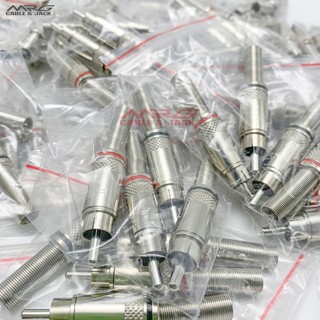 Jack Hoa Sen RCA AV đuôi lò xo, giắc cắm av hàn dây hoa sen. J-RCA