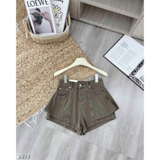 Chân Váy Giả Quần Dáng Xòe Cạp Cao Form Chuẩn – Jean Mềm Co Giãn Nhẹ, Tôn Dáng Hack Chân Siêu Đỉnh