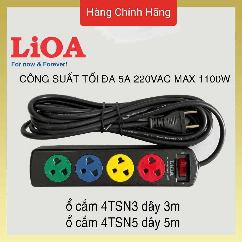 Ổ LIOA 4 lỗ cắm 3m/5m