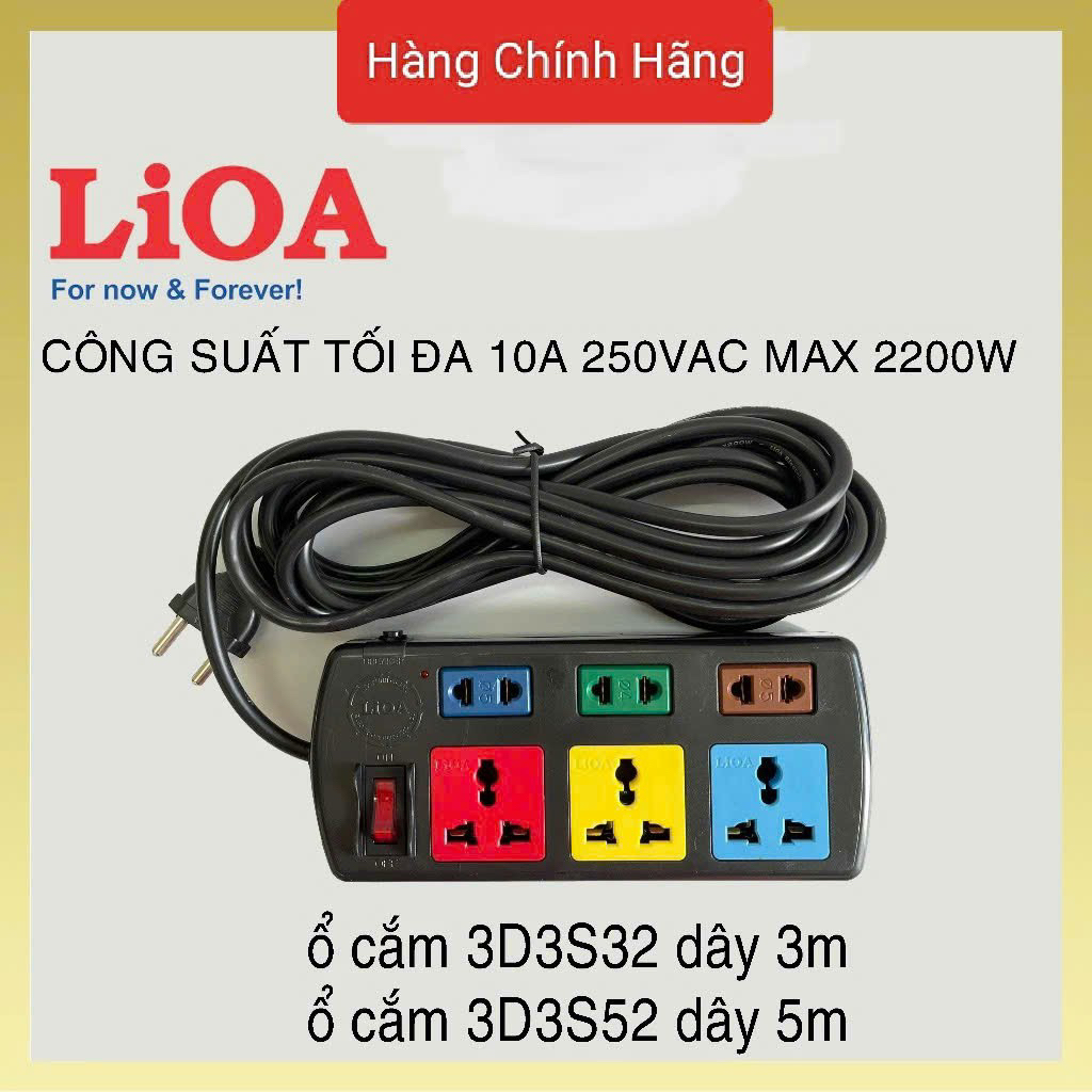 Ổ LIOA 6 lỗ cắm 3m/5m
