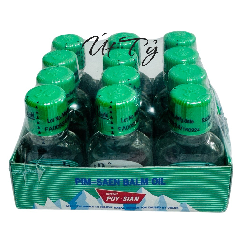 Combo 12 chai Dầu Thảo Dược POY-SIAN  Thái Lan 3ml