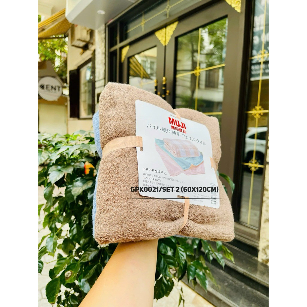 SET 2 KHĂN TẮM CỠ VỪA 60x120