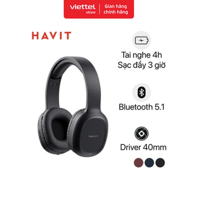 Tai nghe Bluetooth chụp tai Havit H2590BT Pro Chính Hãng