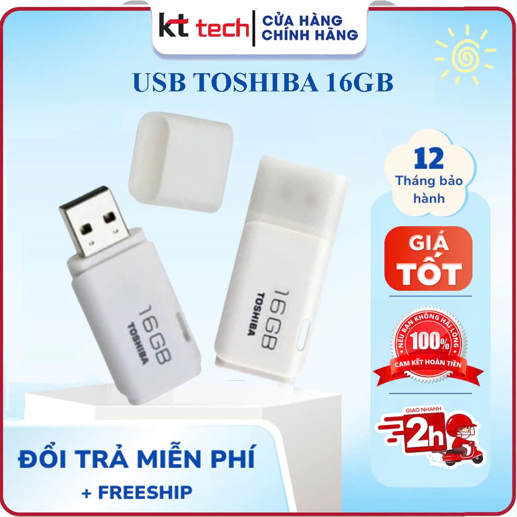 USB 2.0 Toshiba Hayabusa 16GB Chính Hãng – Vỏ Nhựa Cao Cấp – Nhỏ Gọn, Dễ Dùng, Tốc Độ Ổn Định