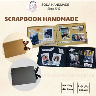   Album ruột trơn  Album ảnh Mini Scrapbook  Nhật ký ảnh Handmade kỷ niệm 