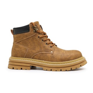 Giày Boots Cổ Cao Thời Trang Da Mềm BCC018 Nâu