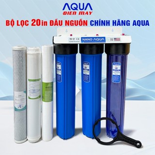 Bộ Lọc Nước Đầu Nguồn 20 inch Chính Hãng AQUA giúp lọc nước sinh hoạt siêu sạch