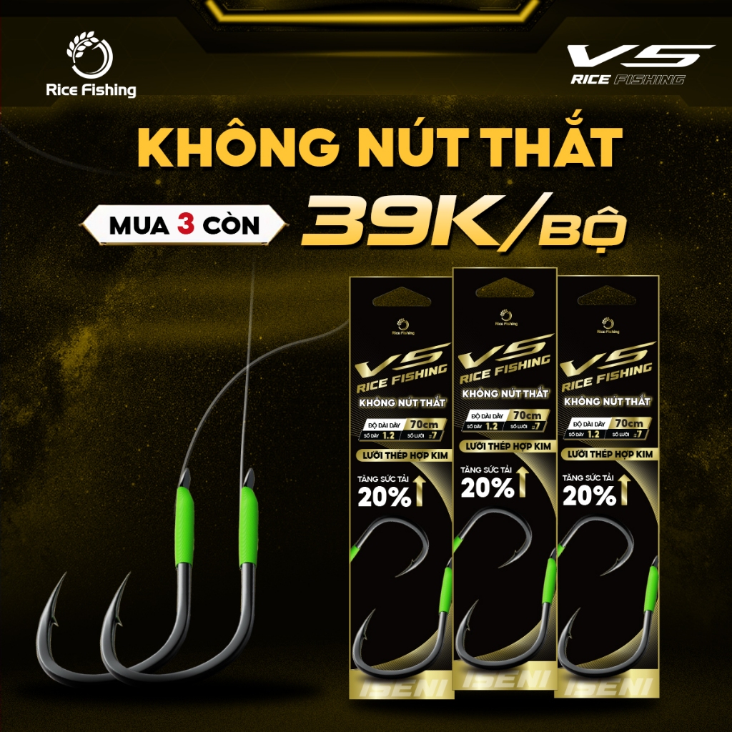 Thẻo câu đài KHÔNG NÚT THẮT V5 Rice Fishing Fom Iseni câu cá tổng hợp LC-31
