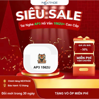  Tai Nghe Bluetooth Hổ Vằn A3 1562U + Chống Ồn Chủ Động - Pin Trâu - Cảm Biến Hồng Ngoại - Full Tính Năng - Hãng NEXTAGE 