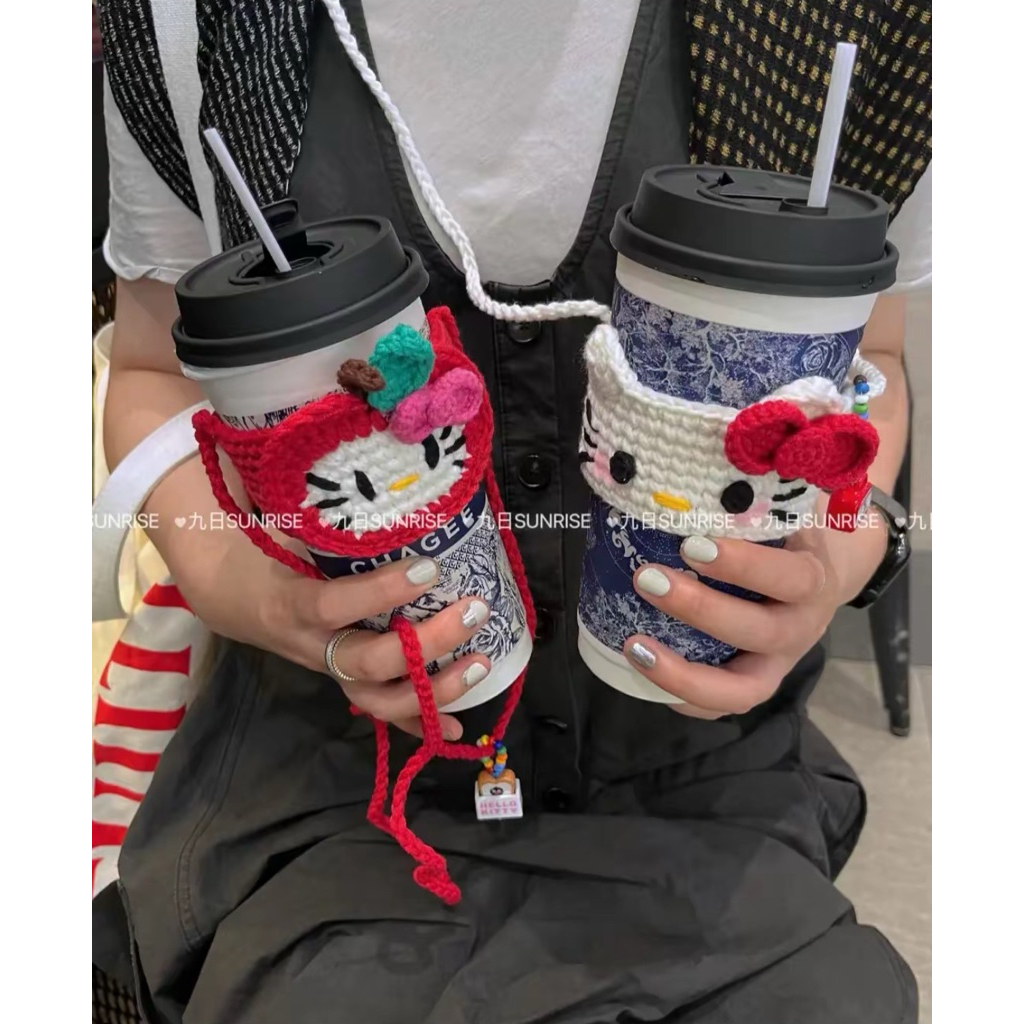 Túi đựng ly nước Hello Kitty