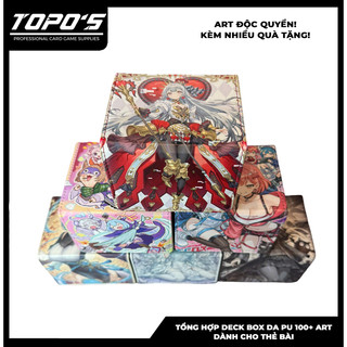 [Deck box da] Hộp đựng thẻ bài da PU 100+ nhiều hình cực độc cho thẻ yugioh, Pokemon, Vanguard.
