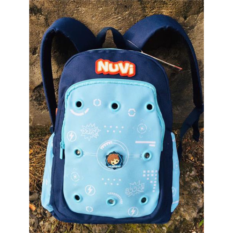 Balo Thủ Lĩnh Sáng Tạo NUVI HUY HIỆU Mùa 7 MÀU XANH