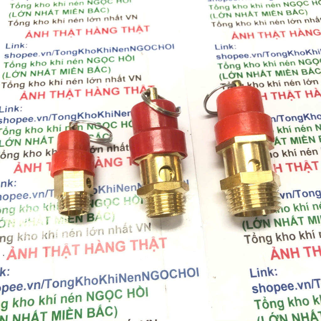 ẢNH THẬT Van an toàn máy nén khí - van xả hơi khí nén