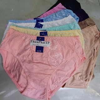  5 Quần Lót Nữ Cotton Lưng Cao 48kg Đến 100kg Hàng Việt Nam Mềm Mát Co Giãn Thoải Mái THIÊN PHÁTTP 