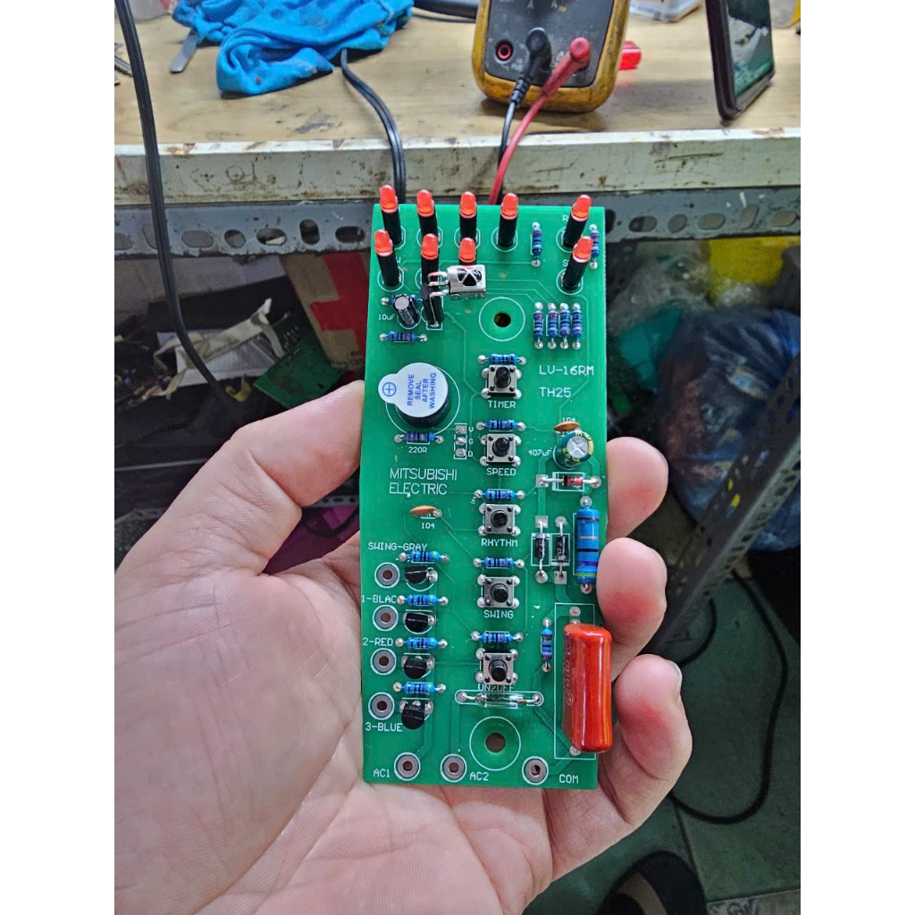 Mạch quạt Mitsubishi LV16-RJ-RK-RM-RP-RS-RT mạch 2 lớp loại 1