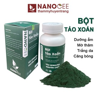 Bột Tảo Xoắn Đắp Mặt Nạ NANOCEE Nguyên Chất - Mặt Nạ Giúp Căng Bóng Da, Mờ Nhăn, Ngừa Mụn