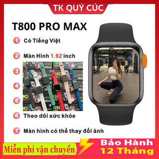  Đồng Hồ Thông Minh T2000 Promax  T700 Promax  T900 T800 promax Viền thép- có game- lịch- máy tính Đo nhịp Tim 
