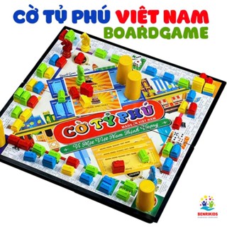  Trò Chơi Cờ Tỷ Phú Thách Thức Làm Giàu Cho Bé Phiên Bản Các Tỉnh Thành Việt Nam Cờ Boardgame 4 Người 