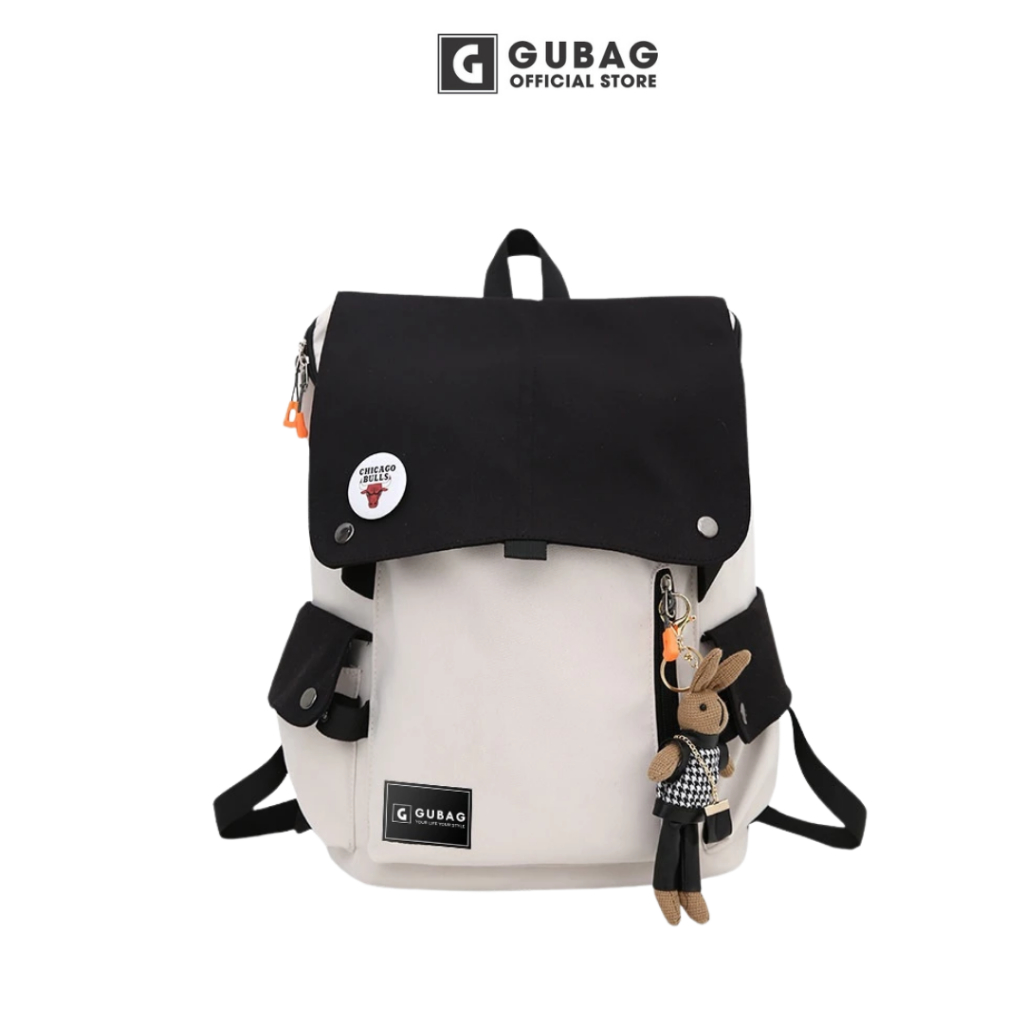 Balo đi học nữ GuBag, unisex, phong cách thời trang Hàn Quốc GB-BL47, dành cho học sinh, sinh viên