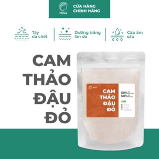  Bột Cam Thảo Đậu Đỏ Nguyên Chất Giúp Dưỡng Trắng  Tẩy Da Chết Nhẹ  Mờ thâm - MISA 