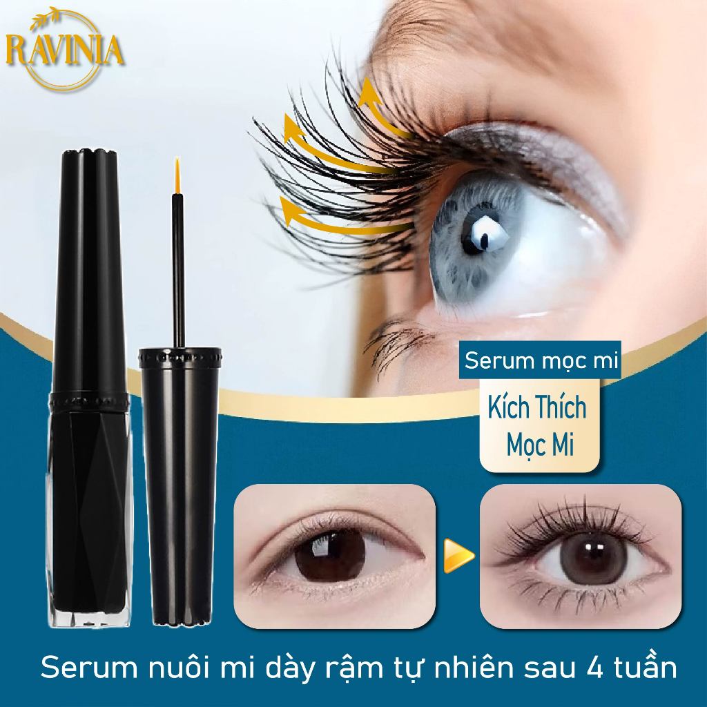 【RAVINIA】Serum Dưỡng Mi Dày Dài 3ml dưỡng mi advanced eyelash serum kích mọc mi dưỡng dài mi
