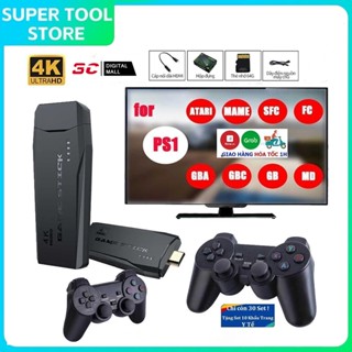 Cây chơi game 4k - HDMI 20000+20 trò chơi mới độc quyền, kết nối game không dây 4 nút, 6 nút PS1/GBA/GBC