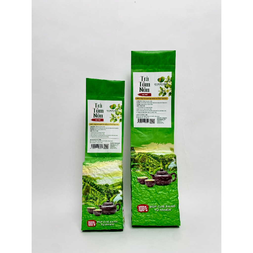 Trà Thái Nguyên- Trà Tôm Nõn Đức Cường 100g- Trà Sạch Tiêu Chuẩn VietGap