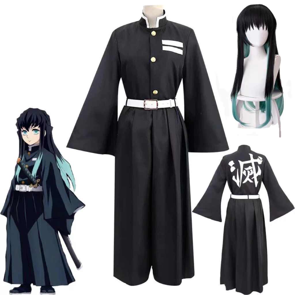 Demon Slayer Tokitou Muichirou Cosplay trang phục tóc tóc Giày Người lớn Halloween Carnival Buồn cười Anime Cosplay tran