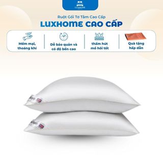 Ruột Gối Tơ Tằm Cao Cấp Luxhome, Siêu Mềm, Bồng Bềnh Nâng Niu Từng Giấc Ngủ Ngon 40x60 50x70