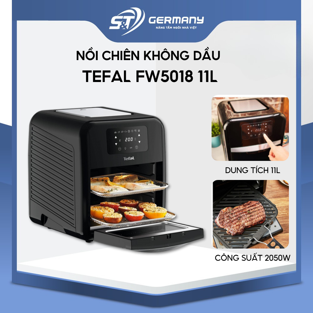 Nồi chiên không dầu TEFAL FW5018 11L Lò chiên không dầu dung tích lớn tiện lợi nhập Tefal Việt Nam G