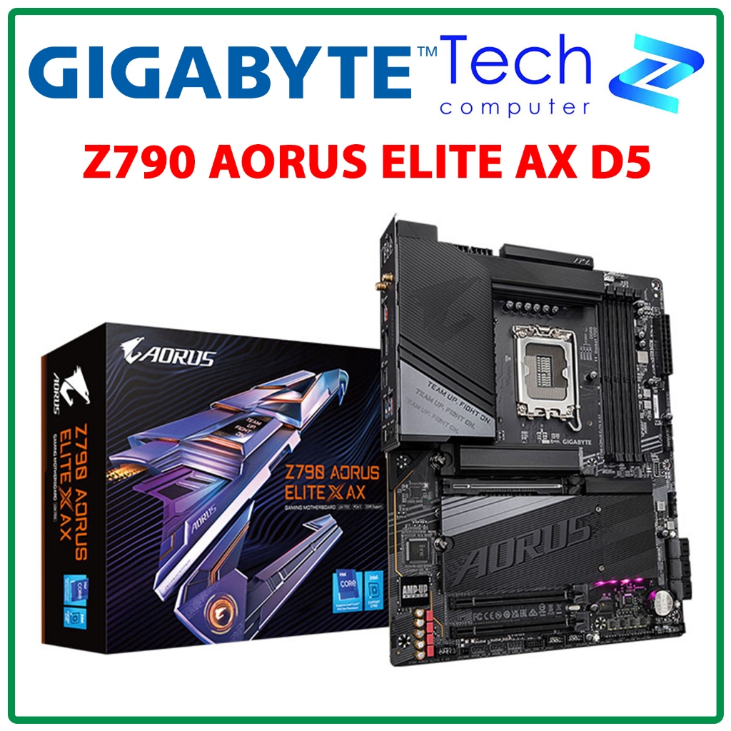 Mainboard Gigabyte Z790 AORUS ELITE AX DDR5 (LGA1700 / WiFi 6E / Bluetooth 5.3 / M-ATX / Chính Hãng)
