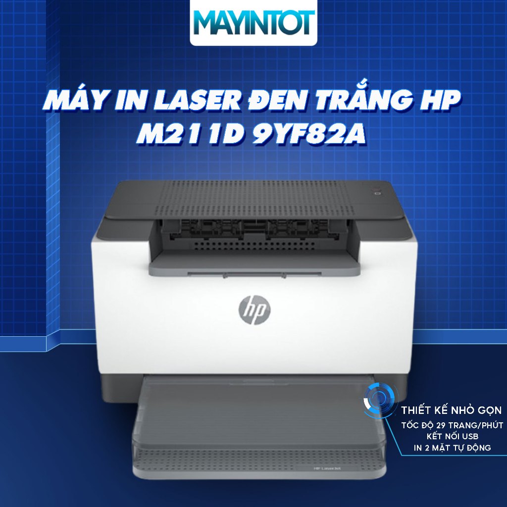 Máy In Laser Đen Trắng HP M211D 9YF82A - In 2 Mặt Tự Động, Tốc Độ 29 Trang/Phút, Kết Nối USB, Thiết 