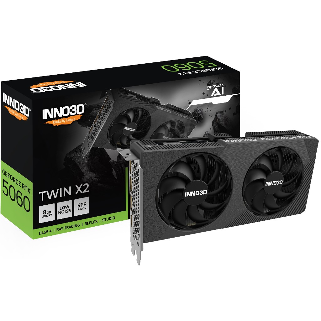Card Màn Hình INNO3D GeForce RTX 5060 TWIN X2 8G GDDR7  - NEW - Bảo hành 36 Tháng | BigBuy360 - bigbuy360.vn