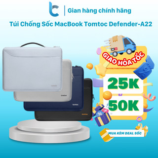 Túi Xách Chống Sốc Macbook Tomtoc Defender-A22 Briefcase Cho Air/Pro M1/M2/M3/M4 13/14/15/16 inch Hàng Chính Hãng
